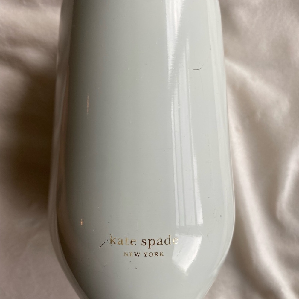 Kate Spade Insulated Tumbler Mug White Cheers Cup with Lid 12 oz - Picture 3 of 7